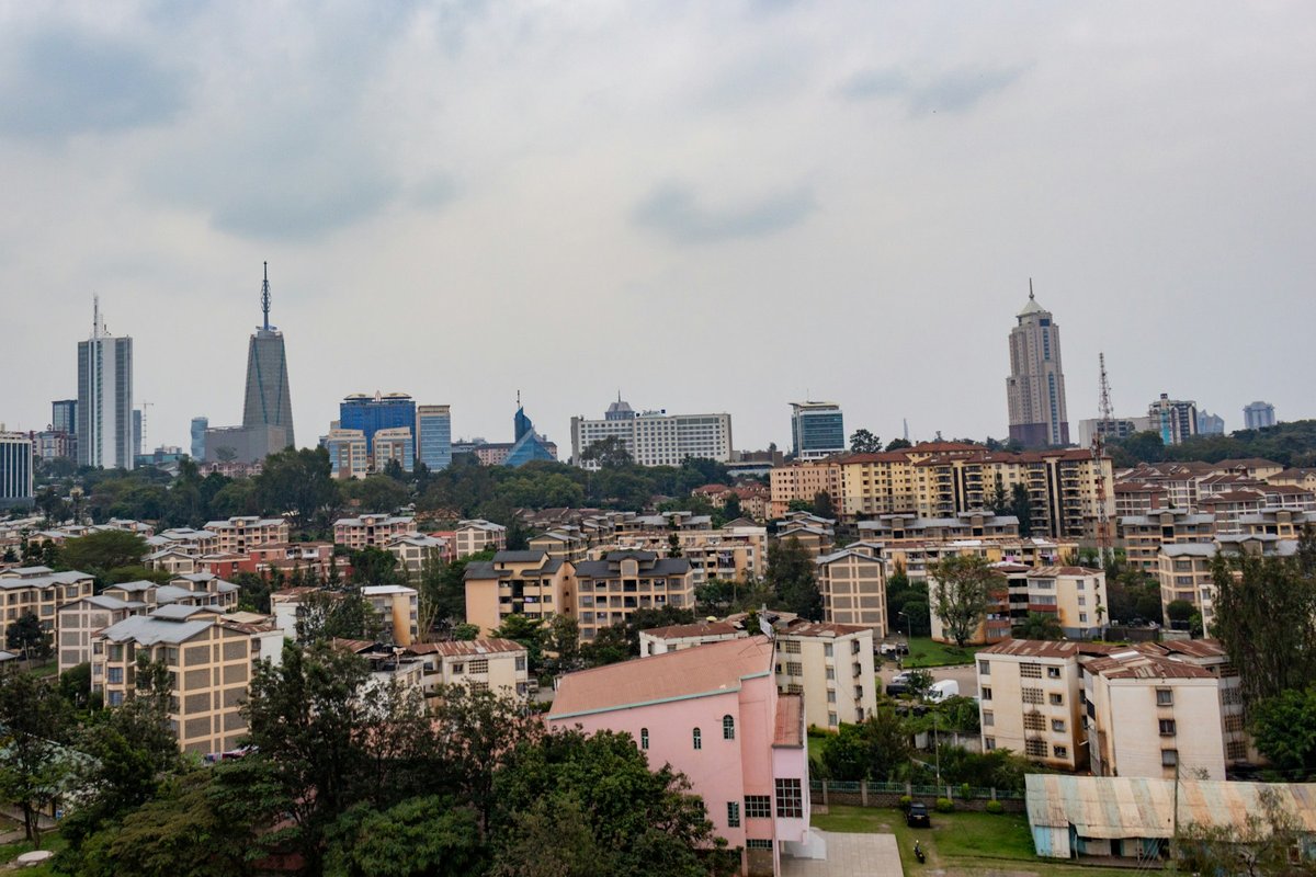 Toits et tours du centre de Nairobi